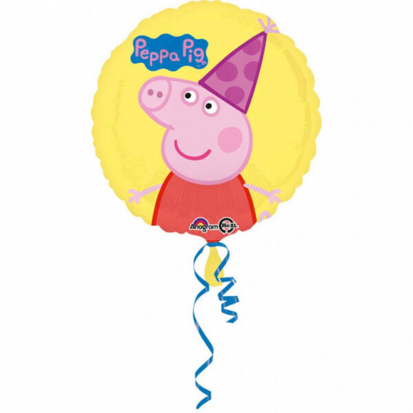 Folieballong Peppa Pig Gul - 43 cm