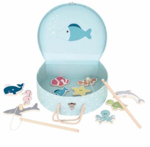 Fiskespel i väska från Jabadabado för barn