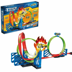 Track Racing bilramp med pullback-leksaksbil