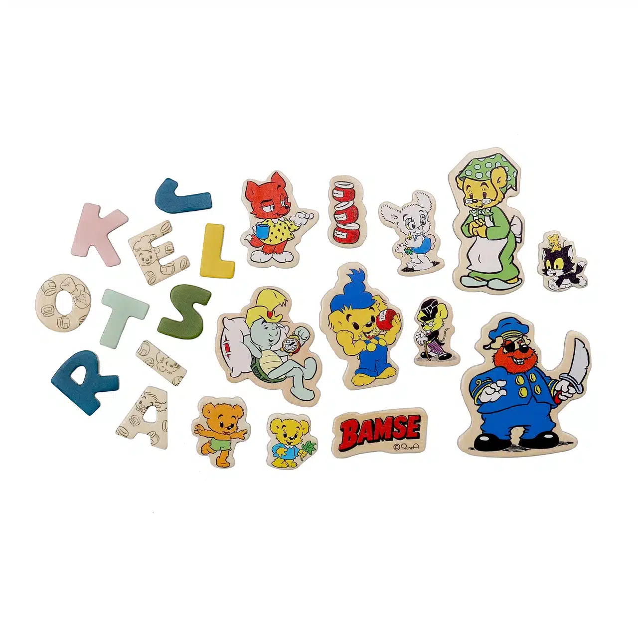 Bamse Magnetbokstäver Och Figurer