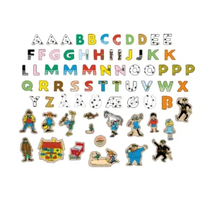 Pippi Magnetbokstäver Och Figurer 72 st