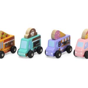 VIGA Food Truck set 4 bilar