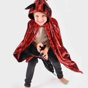 Drake Kappa med Vingar Röd 3-8 år