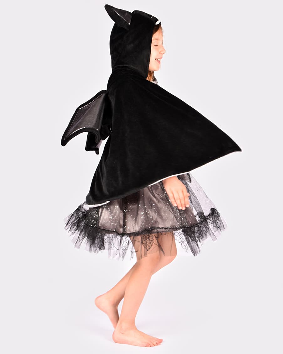 Fladdermuscape Svart 3-8 år - Bild 4