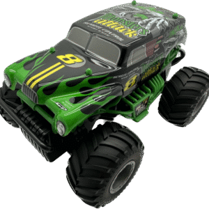 Monsters Attack radiostyrd monstertruck – robust RC-bil med stora hjul för fartfylld och actionrik lek.
