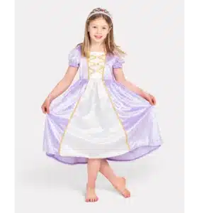 Prinsessklänning Velvet Lila 4–6 år i lila sammet