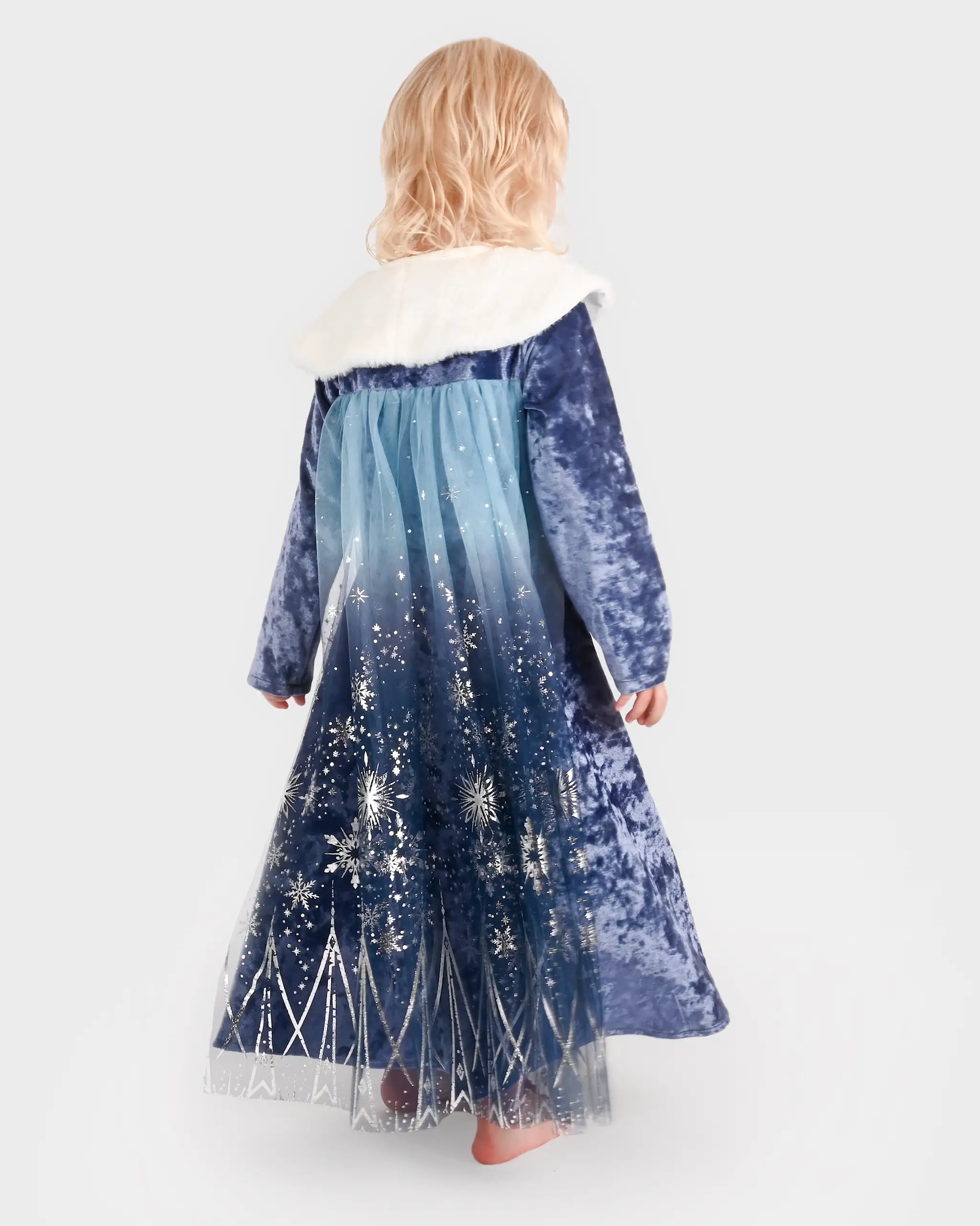 Klänning Vinter Prinsessa Blå 4-6 år - Bild 3