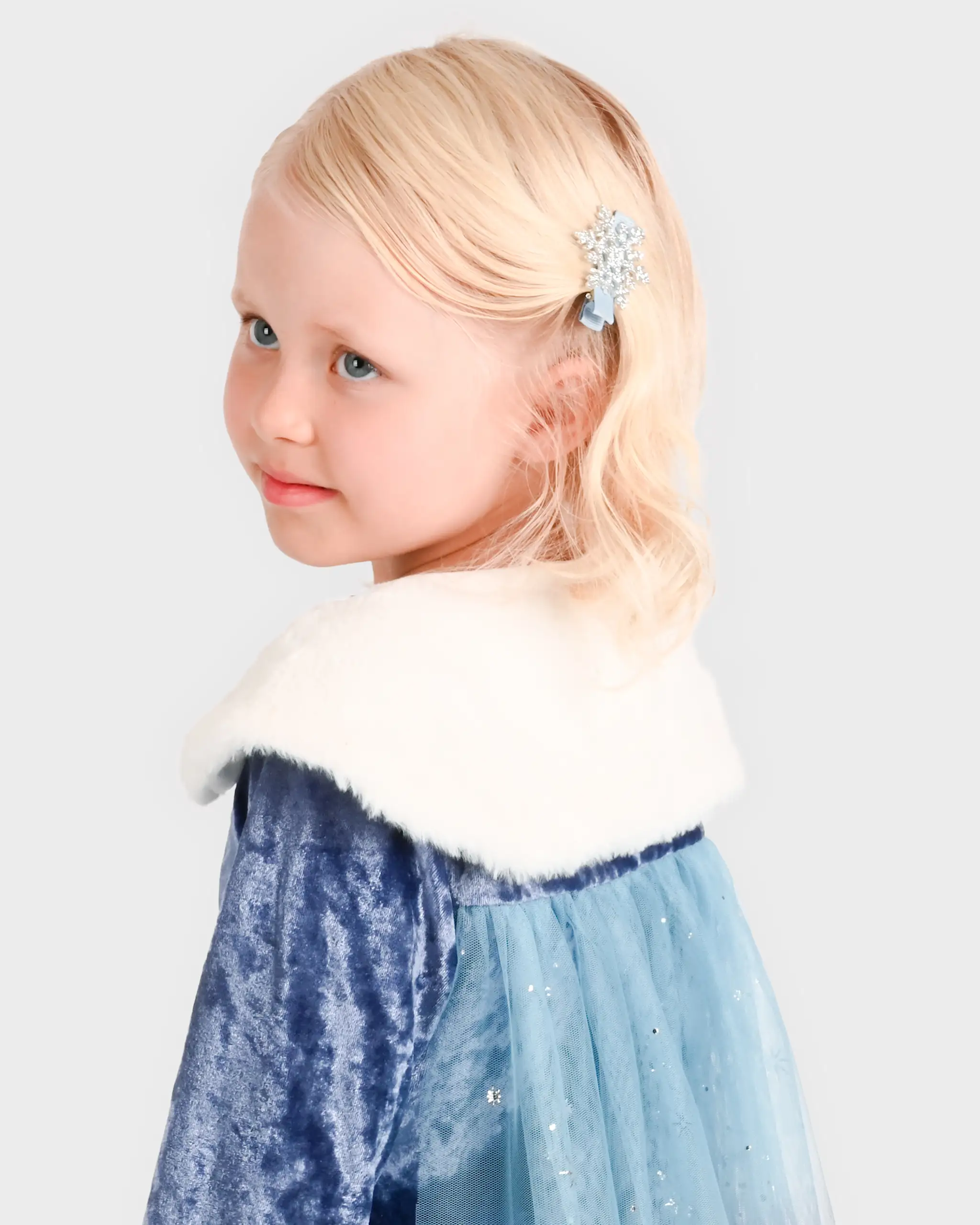 Klänning Vinter Prinsessa Blå 4-6 år - Bild 2