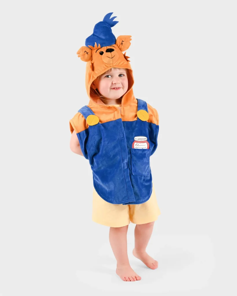 Mini Bamse-björn cape för barn 1-4 år