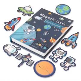 Magnetbok Space World med rymdtema
