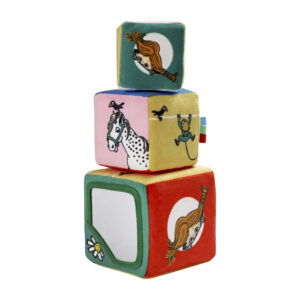 Pippi Mjuka Klossar med sensoriska detaljer för baby.