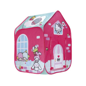 Pop-up lektält för barn med Hello Kitty-motiv.