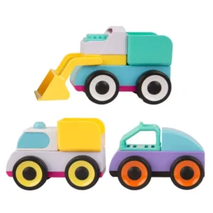 Playgro byggbara fordon Mix & Match 3-pack