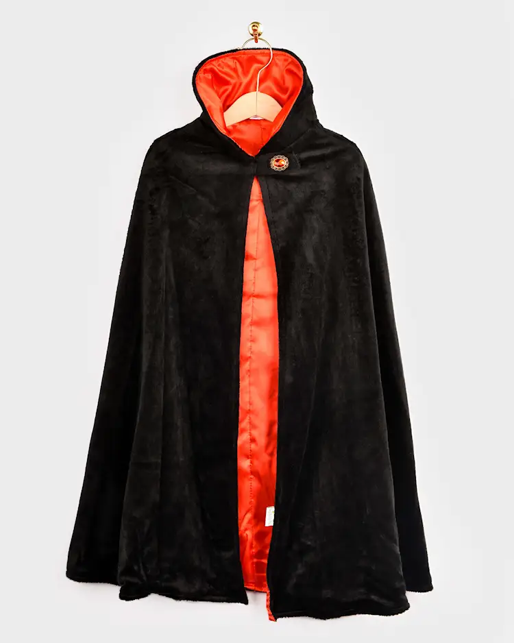 Vampyrcape Deluxe Svart & Röd 4–6 år - Bild 4